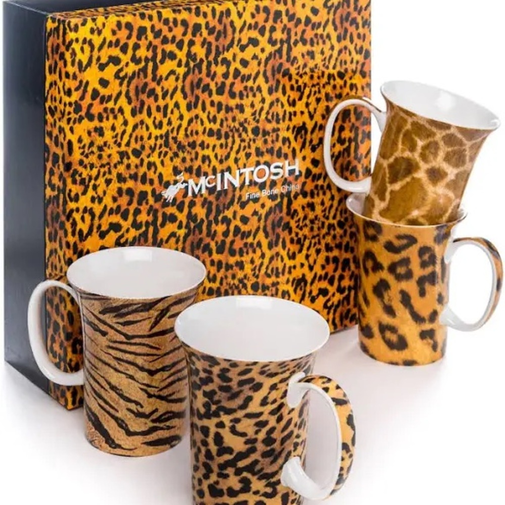McIntosh Go Wild set of 4 Mugs